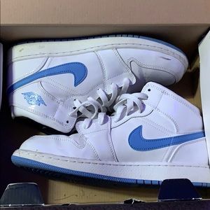 White and Blue Jordan 1